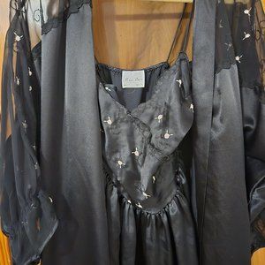 Coquette Vintage Miss Dior floral Nightgown & Dressing Robe